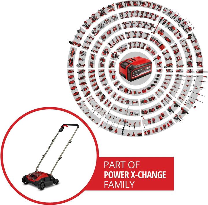 Immagine prodotto Einhell GC-SC 18/28 DS Li-Solo Rasenlüfter Arbeitsbreite 28 cm
