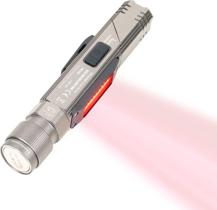 Actual product image Troika ECO KNICKLICHT PRO torch bend lamp multifunctional, titanium colour (14.90 cm, 200 lm)