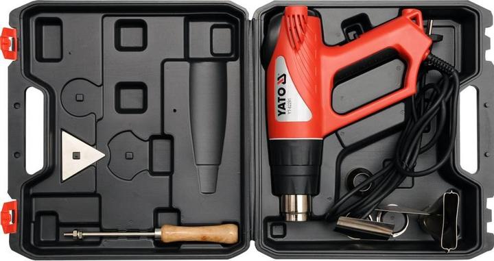 Actual product image Yato HEATER 70  550 ° C 2000W WITH ACCESSORIES 82291