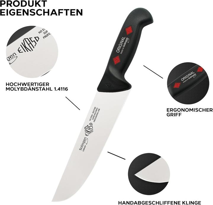 Produktbild Eikaso Solingen 3-teiliges Metzgermesser-Set (21 cm)