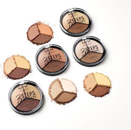 Produktbild NYX Professional Make-Up 4 Steps to Sculpt (2 Light, Highlighter, 15 g)