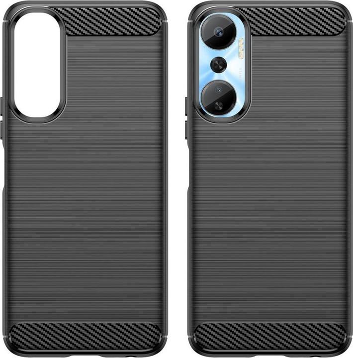 Produktbild Hurtel Carbon Case case for Infinix Hot 20 flexible silicone carbon cover black (Infinix Hot 20)