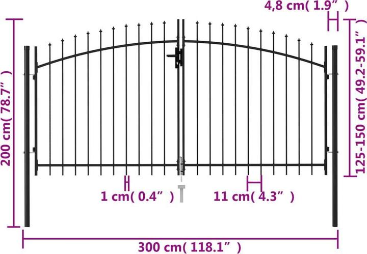 Immagine prodotto vidaXL Zauntor