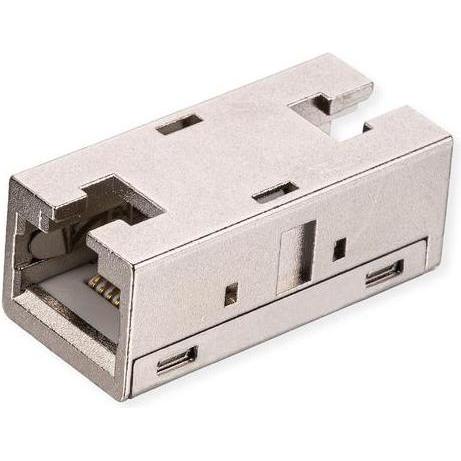 Roline Łącznik modułowy RJ-45, Cat. 6A (klasa EA), ekranowany, metalowa obudowa (Accoppiamento di rete), Accessori di rete