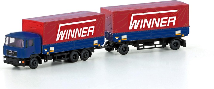 Produktbild Hobbytrain MAN F90, 3-achs WP-Hängerzug Winner (Spur N)
