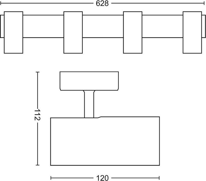 Actual product image Philips Hue Buratto Base (1000 lm, GU10)