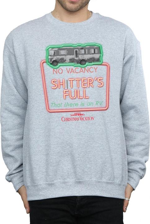 Produktbild National Lampoon´s Vacation National Lampoon's Christmas Vacation Greyscale No Vacancy Sweatshirt (S)