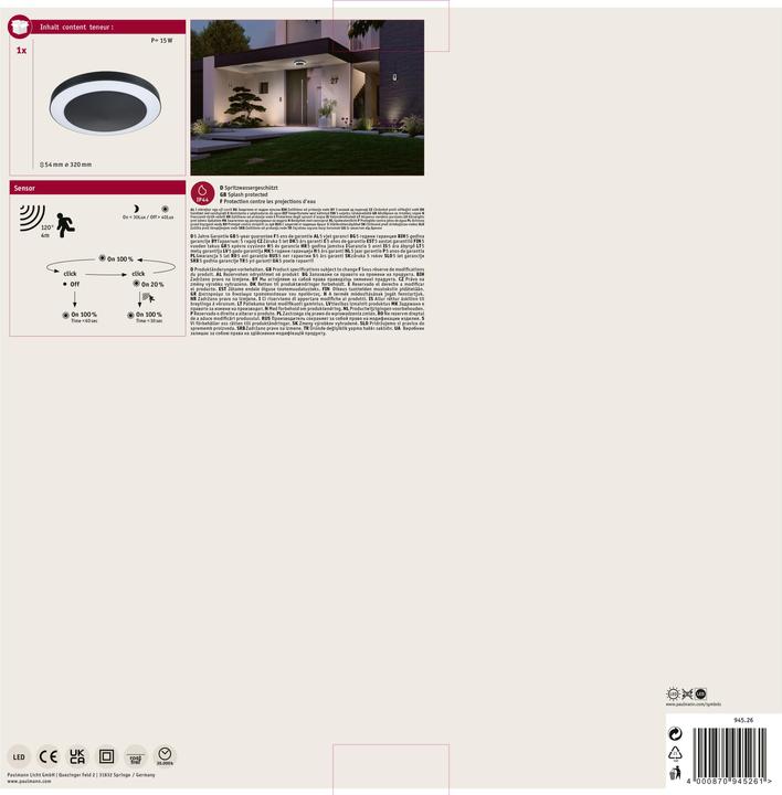 Produktbild Paulmann Circula (1800 lm, IP44)