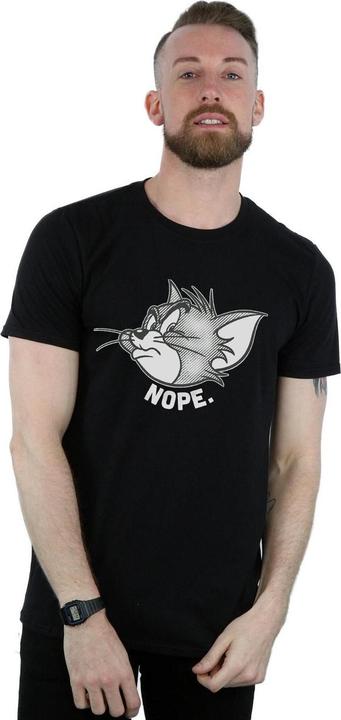 Immagine prodotto Tom & Jerry Maglietta da uomo in cotone Nope Face (M)