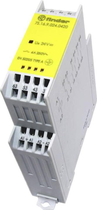 Image du produit Finder 7S.16.9.024.5420 Relais industriel Tension nominale : 24 V/DC Schakelstroom (max.) : 6 A 4x NO, 2x N