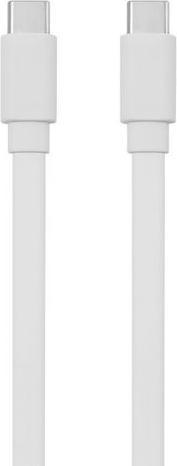 We-Vibe C ble USB-C m le/USB-C m le plat 1 m - Charge 60W (3A/20V) - USB 2.0 - blanc - n (60 W)