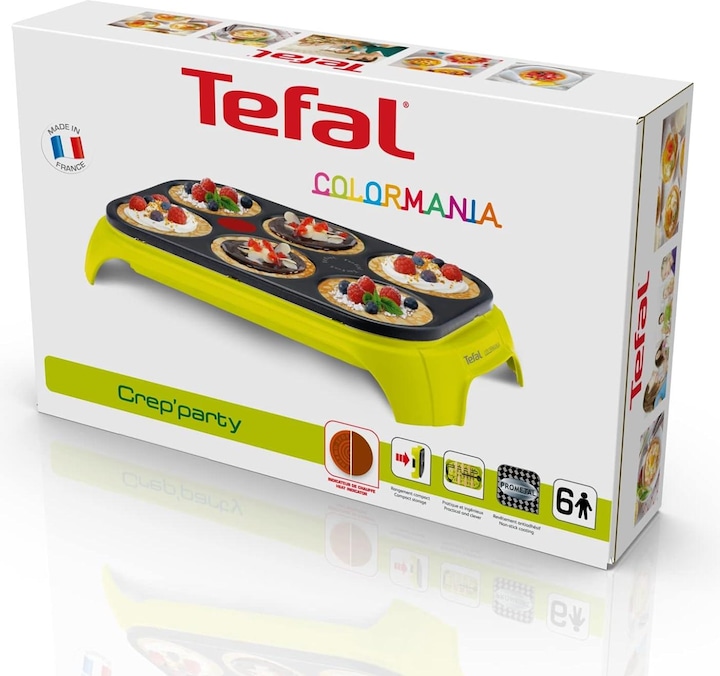 Image du produit Tefal Crêpes party Colormania - Grillplaat - 6 personnes