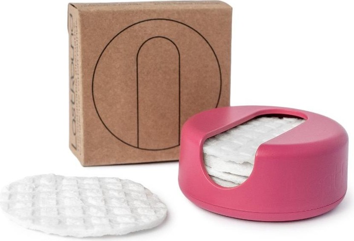 Actual product image LastObject LASTROUND Disp Reuse cotton pads red 6pcs.