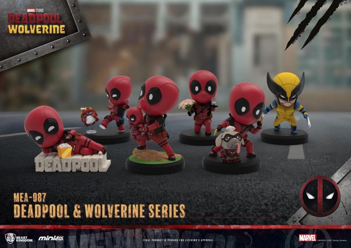 Image du produit Beast Kingdom Deadpool 3 Deadpool & Wolverine Series Mini Egg Attack Figurines Set 8 cm