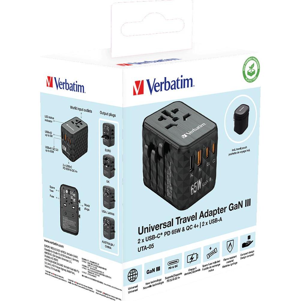 Thumbnail - Verbatim, Reiseadapter, Universal-Reiseadapter