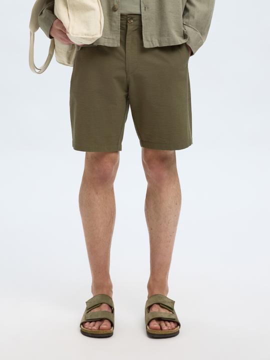 Actual product image Selected Slhregular-Karl Seersucker Shorts Noos (S)