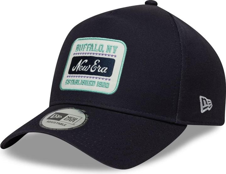 Produktbild New Era A-Frame Trucker Cap - Retro Patch Washed Navy (One Size)