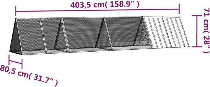 Produktbild vidaXL Kaninchenkäfig