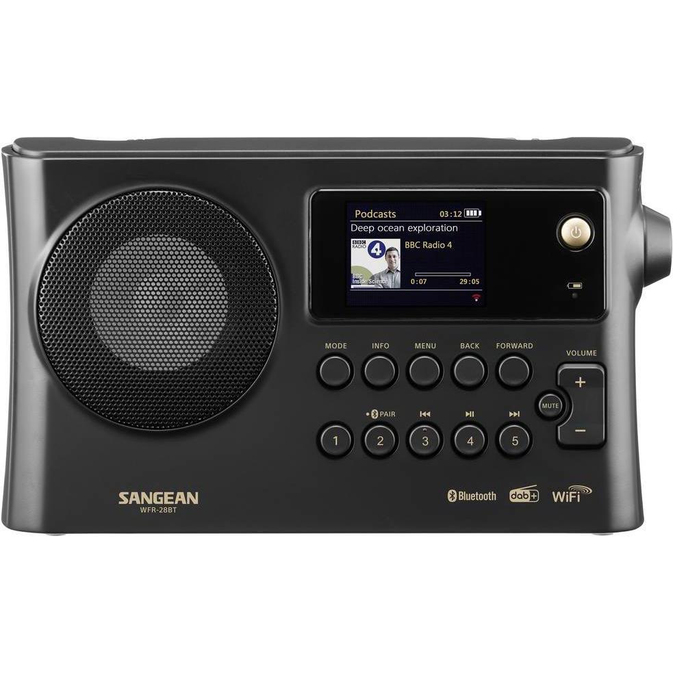 Sangean WFR-228BT (FM, DAB+, Bluetooth, WLAN), Radio, Schwarz