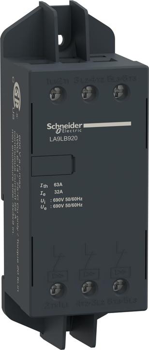 Schneider Electric Limitatore di corrente, 3p, 63A, per LA9LB920