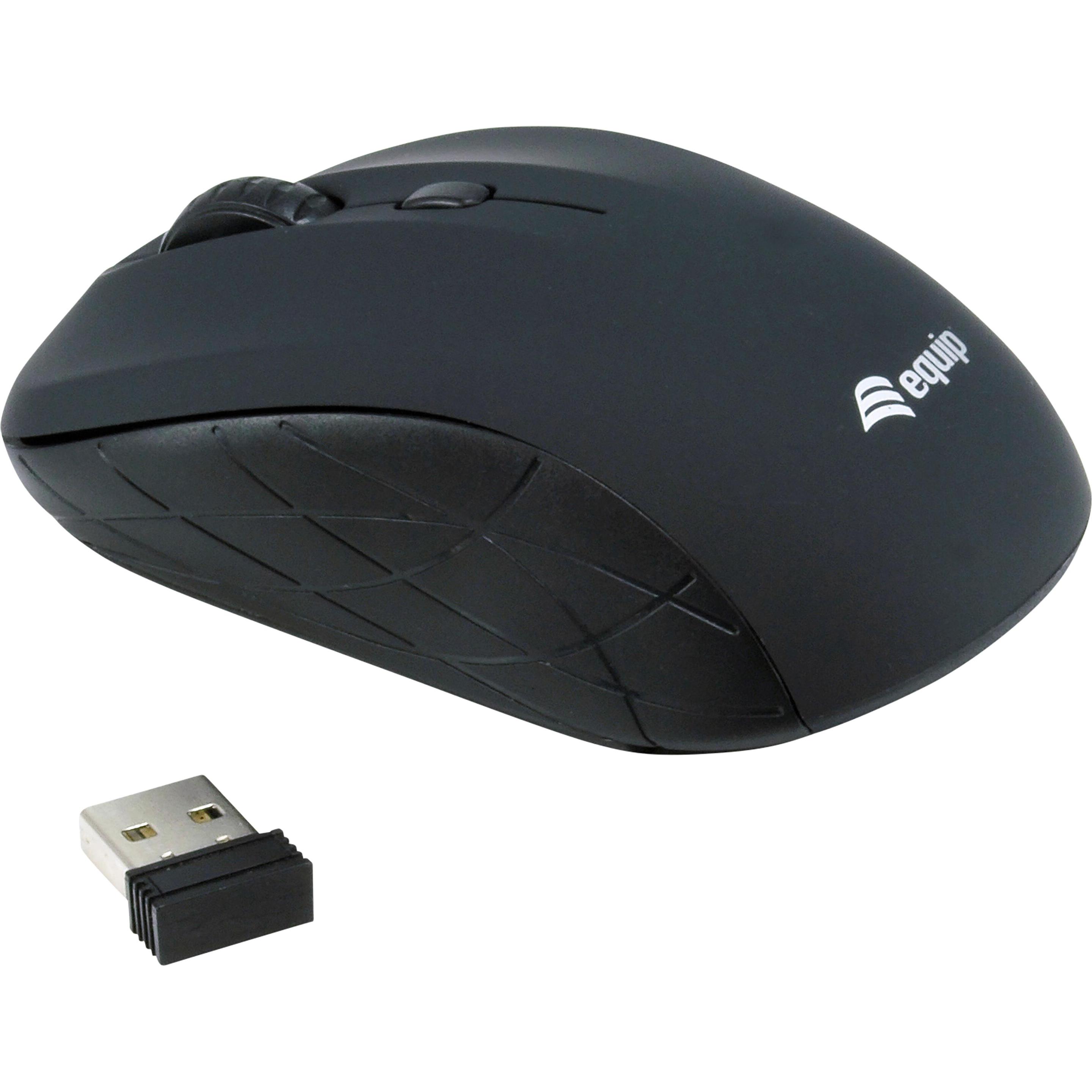 Thumbnail - equip Mini (Kabellos), Maus, Schwarz