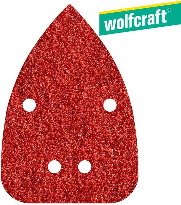 Produktbild wolfcraft 10 Haft-Schleifbl. Korund K120 96x136mm (120)