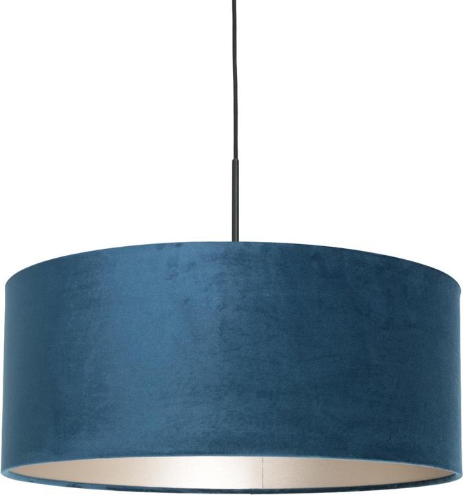 Schwarz Velours Blau
