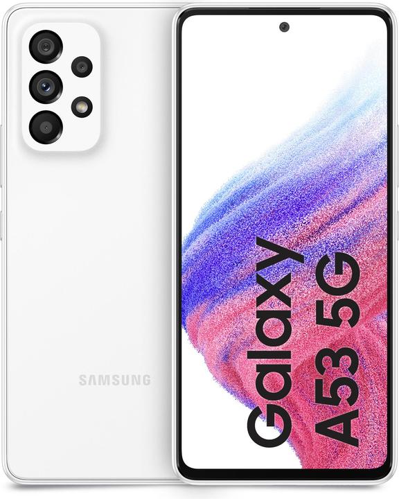 Immagine prodotto Samsung Galaxy A53 5G (256 GB, Awesome White, 6.50", Doppia SIM, 5G)