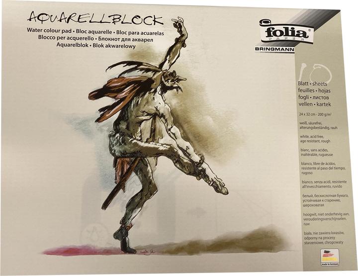 Produktbild Folia Zeichen-Aquarellblock (24 x 32 cm, Blanko, Harter Einband)