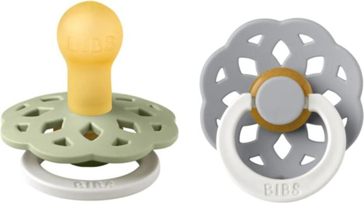 Produktbild Bibs Bohème Latex Schnuller (Grösse 1, 0-6 Monate), Sage GLOW & Cloud GLOW (2 x, bis 6 Monate)