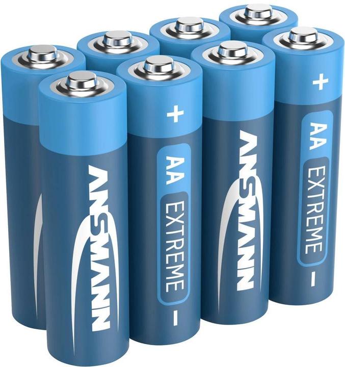 Produktbild Ansmann 4+4 Extreme Lithium AA Mignon LR 6 Big Pack (8 Stk., AA, 2850 mAh)