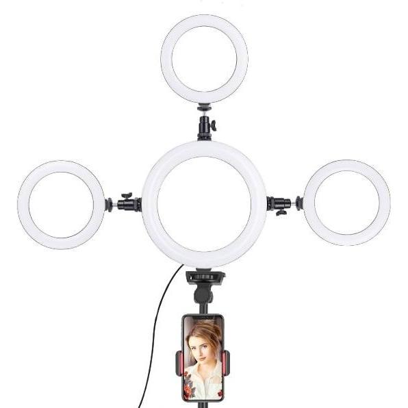 Thumbnail - JTI Selfie-Licht / Ringlicht (20 cm) (Ringleuchte), Dauerlicht, Schwarz