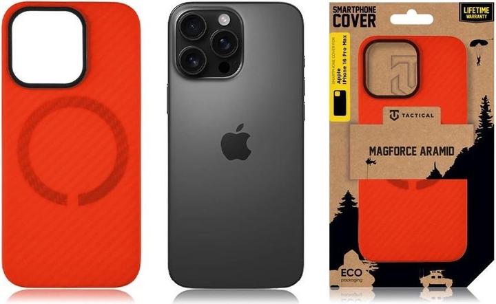 Actual product image Tactical MagForce Aramid Bloody Mary Limited Edition Cover for Apple iPhone 16 Pro Max (Apple iPhone 16 Pro Max)