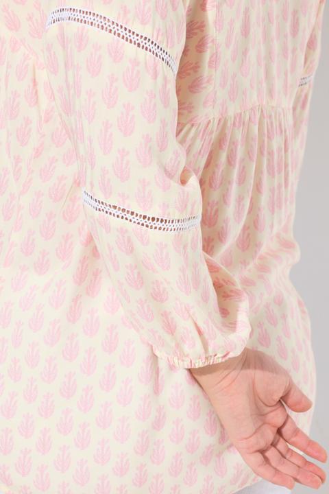 Produktbild Ulla Popken Bluse, Kaktus, A-Linie, 3/4-Arm, Spitze (50, 52)