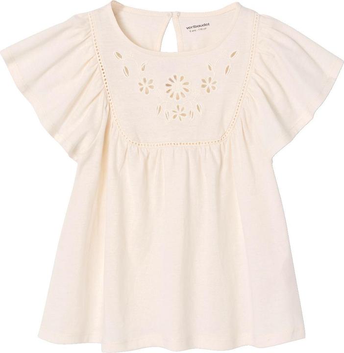 Immagine prodotto Vertbaudet Mädchen Bluse mit Schmetterlingsärmeln, Recycling-Baumwolle (92)