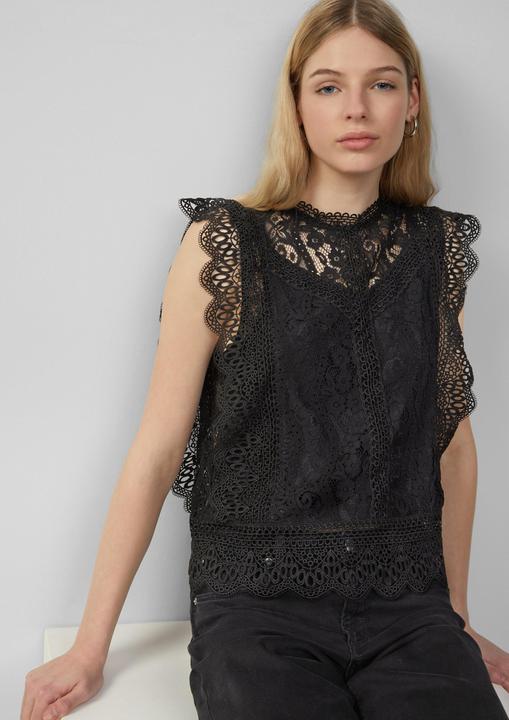 Actual product image S.Oliver Bluse Blusentop aus Spitze (34)