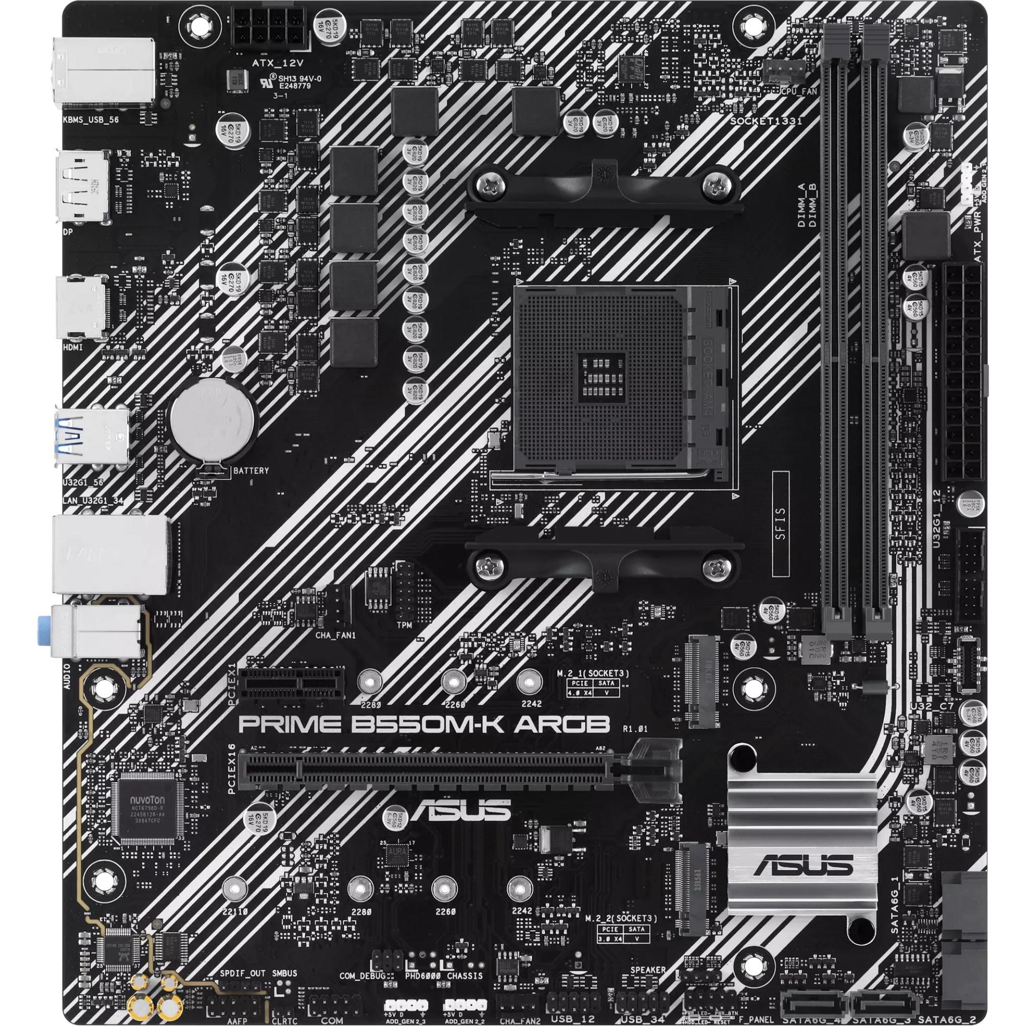 ASUS B550M-K (AM4, AMD B550, mATX), Mainboard