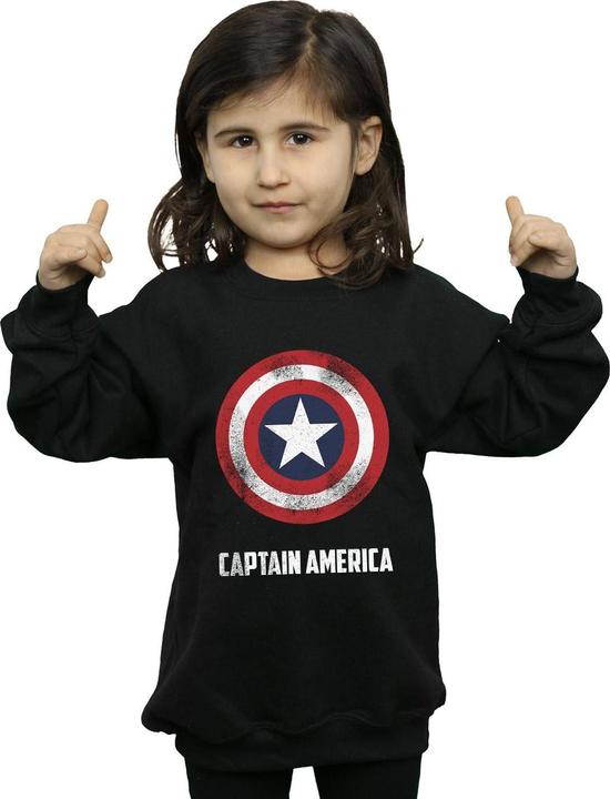 Immagine prodotto Captain America Shield Text Felpa Ragazze (128)