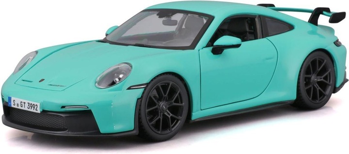 Actual product image Bburago Porsche 911 GT3 (1 piece - green or orange)