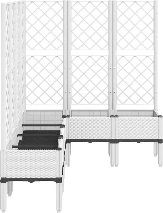 Actual product image vidaXL Planter with trellis PP