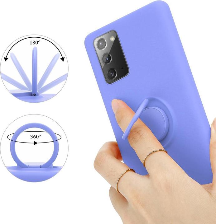 Actual product image Cadorabo TPU Liquid Ring Silicone Case Cover (Samsung Galaxy Note 20)