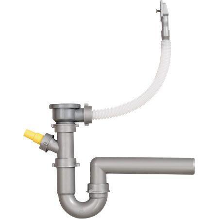 Franke, Sifone, Ablaufgarnitur 1 1/2" für 1-Kammer mit Überlauf (Set di drenaggio)