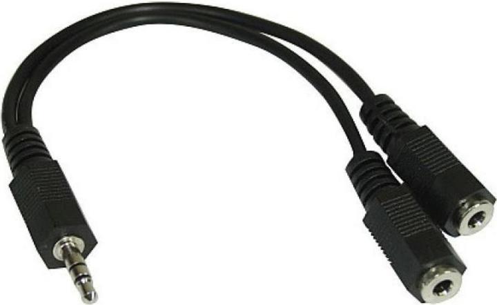 Image du produit HDgear 3,5 mm stéréo sur 2x3,5 mm (Séparateur audio)