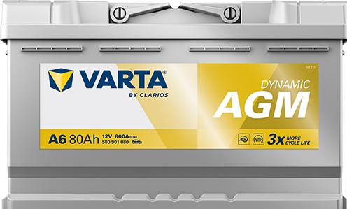 Immagine prodotto Varta Dynamic AGM A6 (12 V, 80 Ah, 800 A)