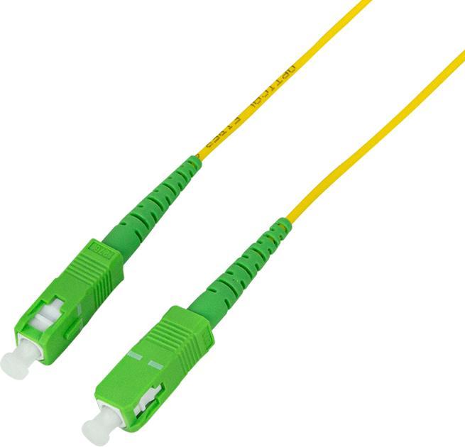 Actual product image LogiLink Fibre optic patch cable, 2x SC-Simplex, OS2, 20 m, yellow SC-Simplex plug (20 m)