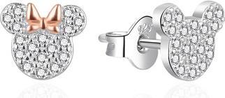 Image du produit Agato - Minnie and Mickey asymmetrical silver earrings AGT-ED022PW