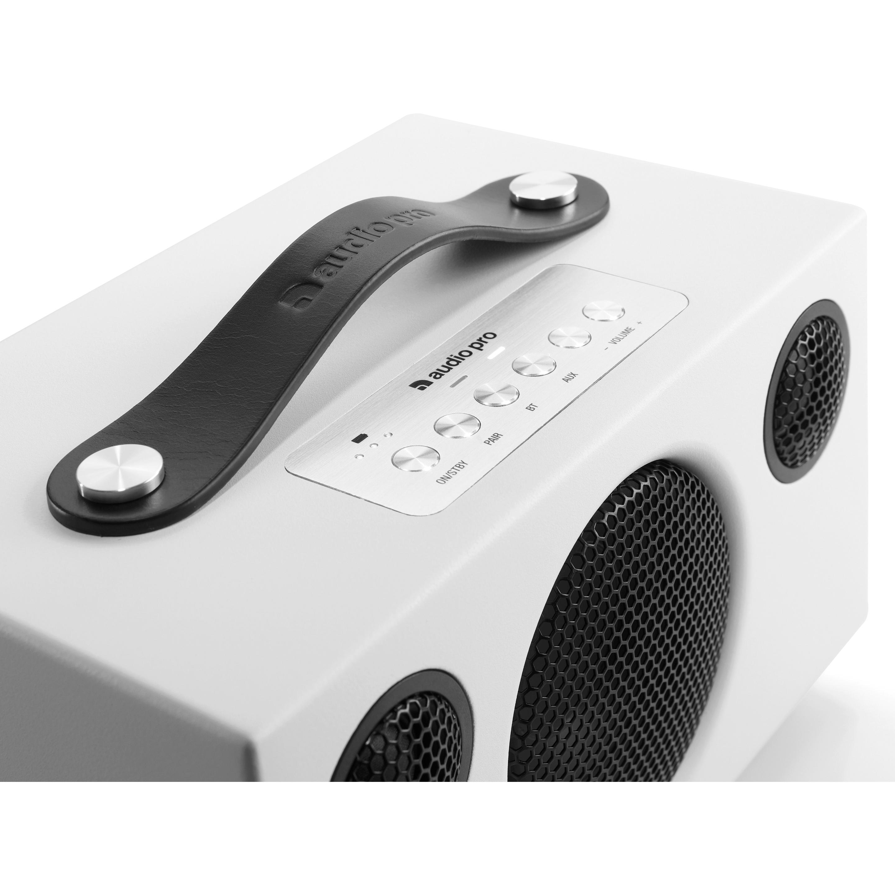 Thumbnail - Audio Pro Addon T3 (30 h, Netzbetrieb, Akkubetrieb), Bluetooth Lautsprecher, Weiss