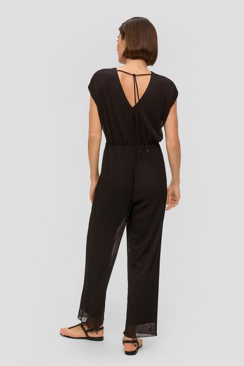 Produktbild s.Oliver Overall Plissierter Jumpsuit aus Mesh (40)