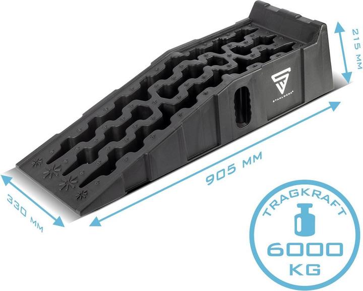 Image du produit Stahlwerk Cale de marche GT-15 ST Lot de 2 avec capacité de charge de 6 t Cale d'accès