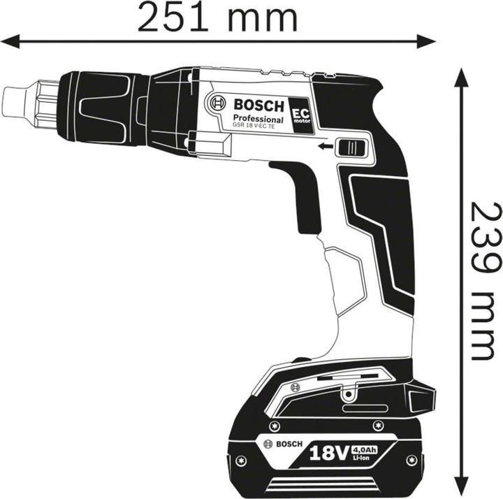 Actual product image Bosch Professional GSR 18 V-EC TE (Rechargeable battery operated)
